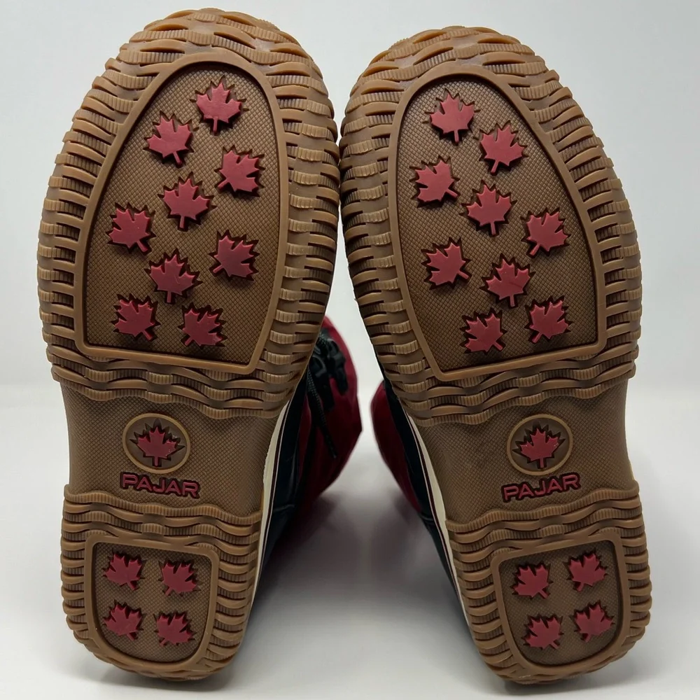 Pajar red and black snow boots